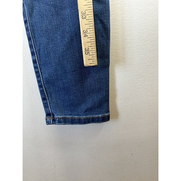 Refuge Ibiza Jeans Womens Dark Denim High Rise Stacked Waist Push Up Size 7 NWT - Picture 9 of 12